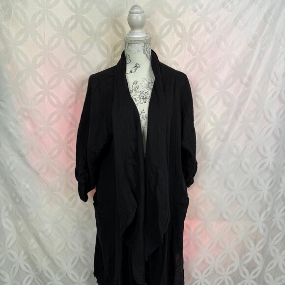 Obsession Milian London Paris Linen Made in Italy Duster Cardigan OS NWT - Picture 4 of 10